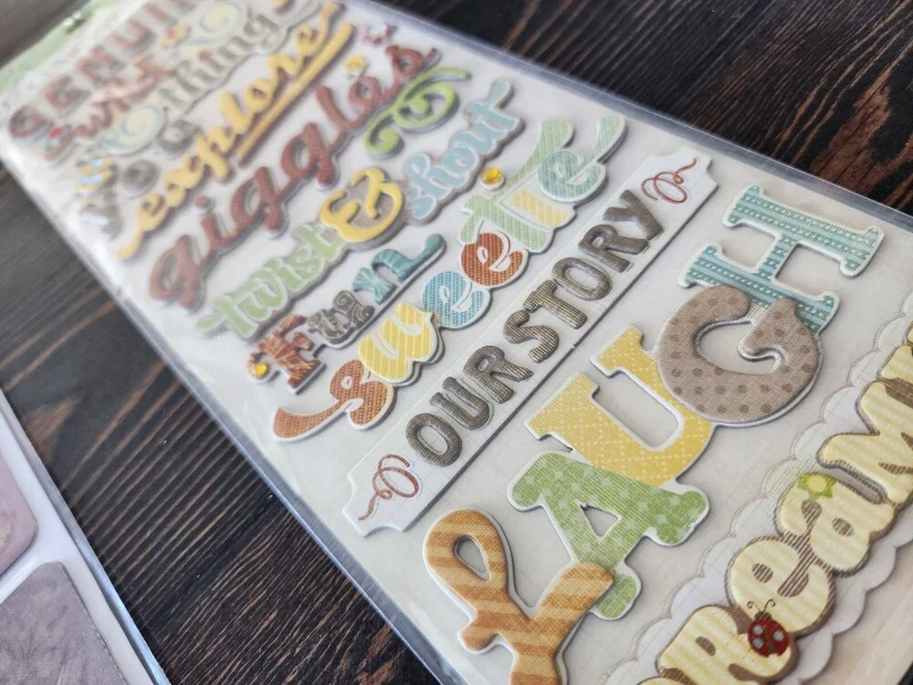 Scrapbooking Stickers - Fall 3D Jumbo Sheets - K&Co Lot New Retired #22